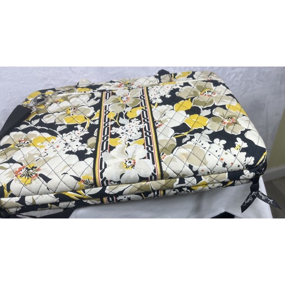 Vera Bradley Laptop Case Retired Dogwood Hard Shell Quilted Yellow Black Multi - Picture 9 of 10